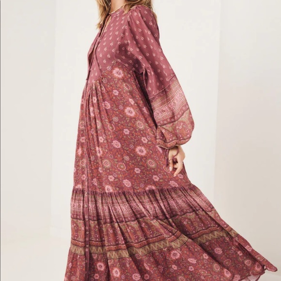 NWT Spell & The Gypsy Utopia Berry Gown - Picture 4 of 14